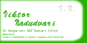 viktor nadudvari business card